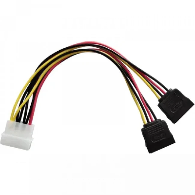 Кабель интерфейсный Buro BU-MOLEX-2XSATA (Molex - SATA)