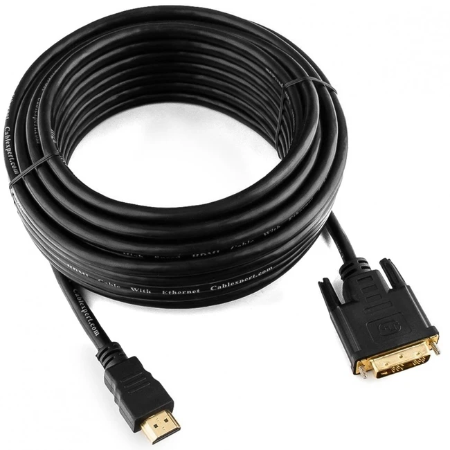 Кабель интерфейсный Cablexpert CC-HDMI-DVI-10MC DVI - HDMI