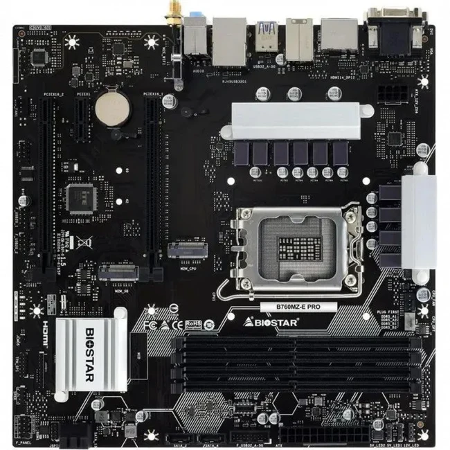 Материнская плата BIOSTAR B760MZ-E PRO (Micro-ATX, LGA 1700)