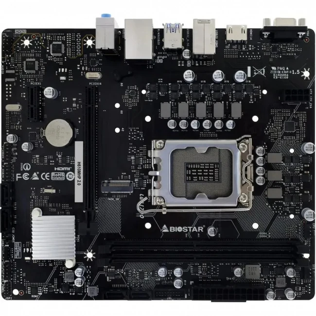 Материнская плата BIOSTAR H610MHP 2.0 Micro-ATX, LGA 1700