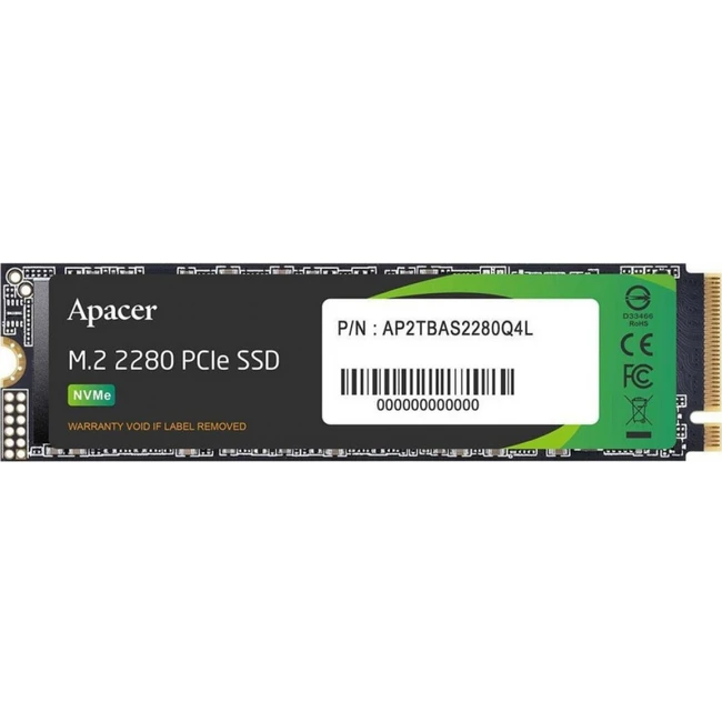 Жесткий диск Apacer AS2280Q4L AP512GAS2280Q4L-1 SSD (твердотельные), 512 ГБ, M.2, mini-SATA