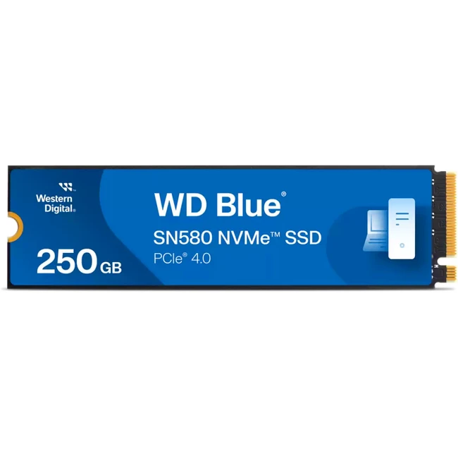 Внутренний жесткий диск Western Digital SN580 WDS250G3B0E (SSD (твердотельные), 250 ГБ, M.2, PCIe)