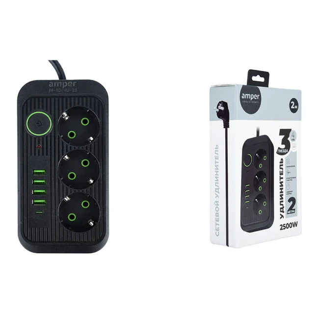 Распределитель питания Amper JH-1074U-2B