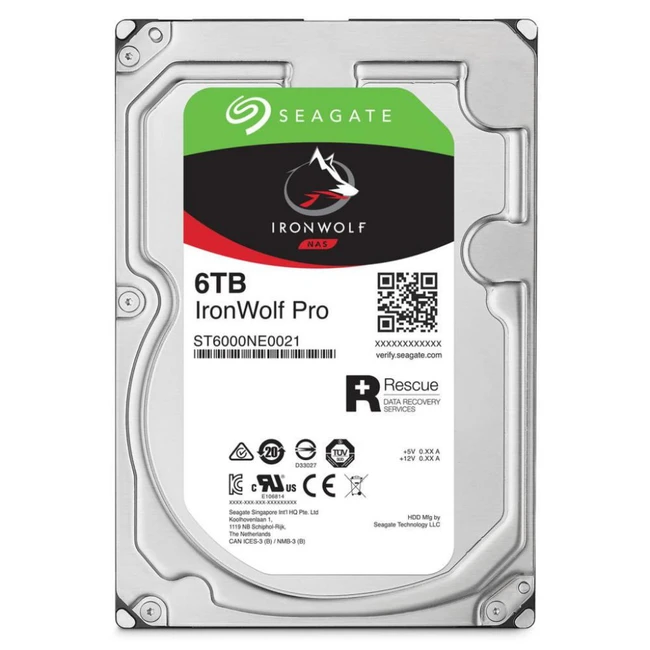 Внутренний жесткий диск Seagate IronWolf Pro ST6000NE0023 (HDD (классические), 6 ТБ, 3.5 дюйма, SATA)
