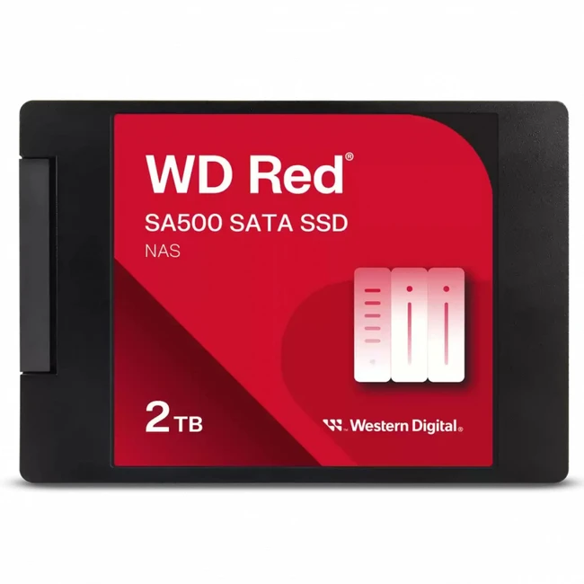 Внутренний жесткий диск Western Digital Red SA500 NAS WDS200T2R0A (SSD (твердотельные), 2 ТБ, 2.5 дюйма, SATA)