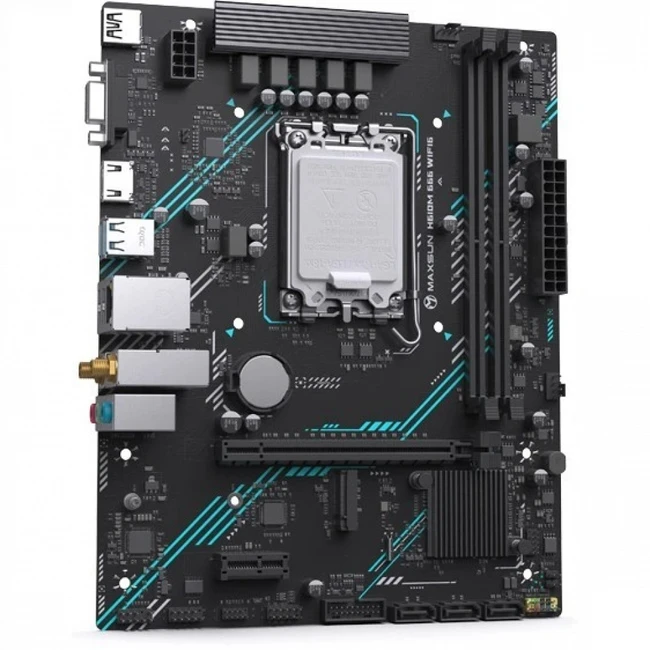 Материнская плата Maxsun H610M 666 WIFI6 MS-H610M 666 WIFI6 Micro-ATX, LGA 1700