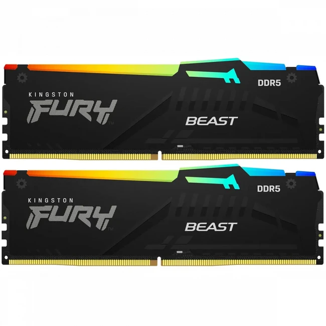 ОЗУ Kingston Fury Beast KF560C30BBAK2-32 (DIMM, DDR5, 32 Гб (2 х 16 Гб), 6000 МГц)