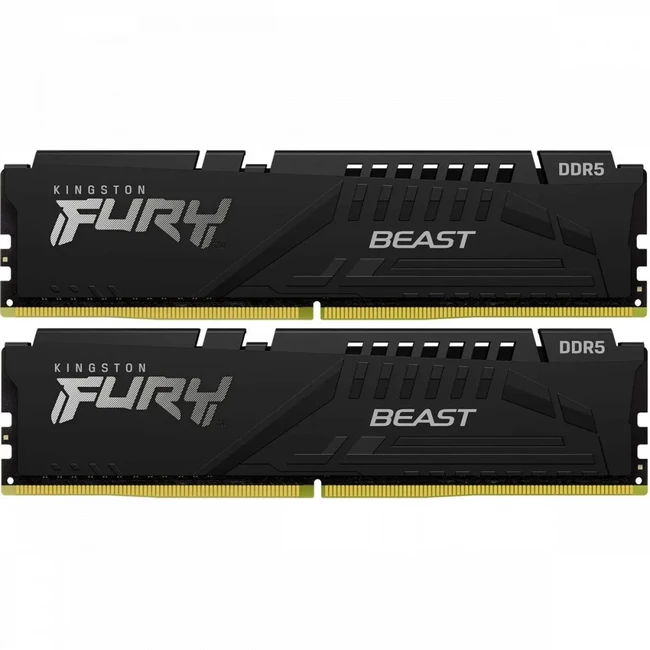 ОЗУ Kingston Fury Beast KF564C32BBEK2-64 (DIMM, DDR5, 64 Гб (2 х 32 Гб), 6400 МГц)