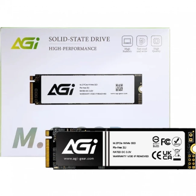 Внутренний накопитель ELP Imaging AGi AI198 256GB AGI256G66AI198 (SSD (твердотельные), 256 ГБ, M.2, PCIe)