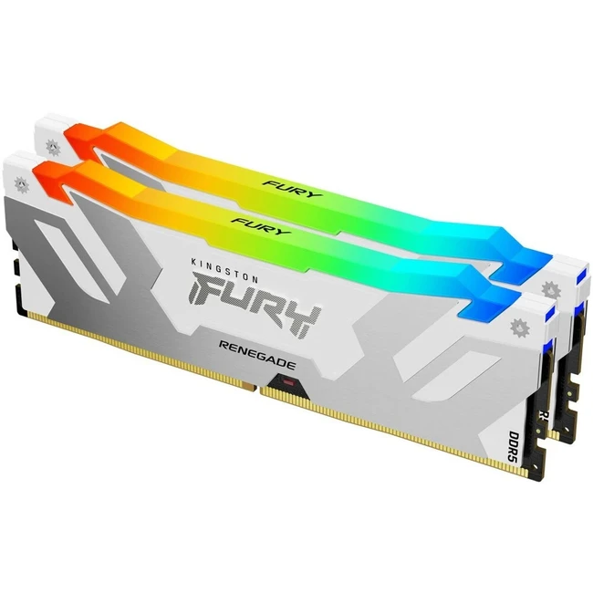 ОЗУ Kingston FURY Renegade RGB White XMP KF564C32RWAK2-32 (DIMM, DDR5, 32 Гб (2 х 16 Гб), 6400 МГц)