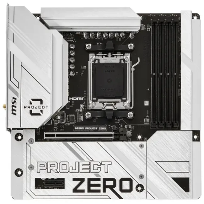 Материнская плата MSI B650M PROJECT ZERO (Micro-ATX, AMD AM5)