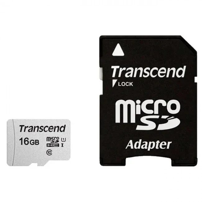 Флеш (Flash) карты Transcend MicroSD Class 10 U1 16GB TS16GUSD300S-A (16 ГБ)