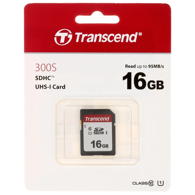 Флеш (Flash) карты Transcend 16GB SD Class 10 U1 TS16GSDC300S (16 ГБ)