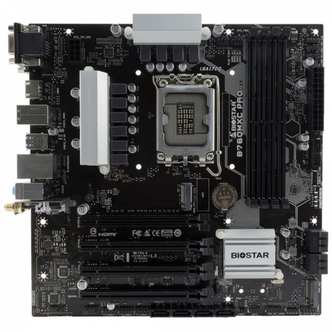 Материнская плата BIOSTAR B760MXC PRO Micro-ATX, LGA 1700