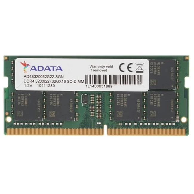 ОЗУ A-Data AD4S320038G22-SGN (DIMM, DDR4, 8 Гб, 3200 МГц)