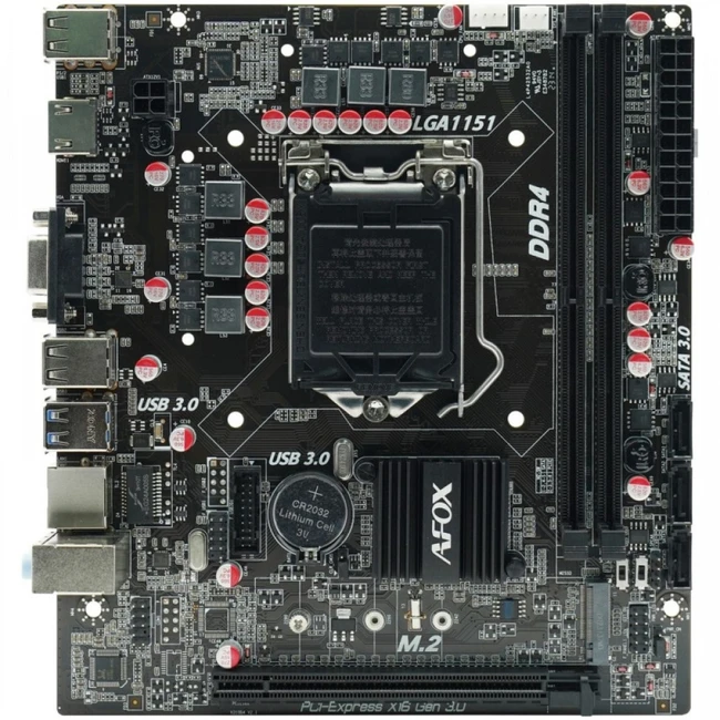 Материнская плата AFOX IB250-MA4-V2 (Micro-ATX, LGA 1151)