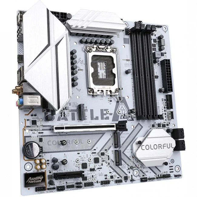Материнская плата Colorful BATTLE-AX B760M-WHITE WIFI V20 (Micro-ATX, LGA 1700)