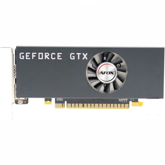 Видеокарта AFOX GeForce GTX 1050 Ti LP SINGLE FAN 4G AF1050TI-4096D5L5-V2 (4 ГБ)