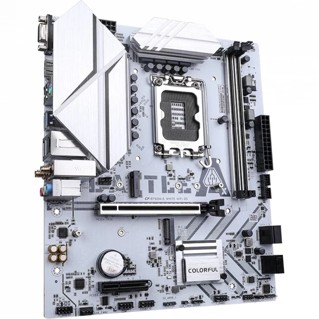 Материнская плата Colorful BATTLE-AX B760M-G WHITE WIFI D5 V20 (Micro-ATX, LGA 1700)