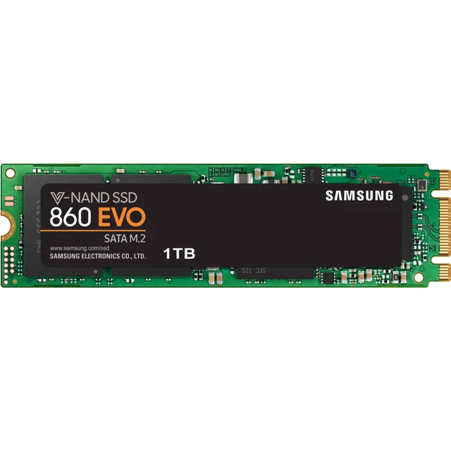 Внутренний жесткий диск Samsung SSD 1TB 860 EVO MZ-N6E1T0BW (SSD (твердотельные), 1 ТБ, M.2, SATA)