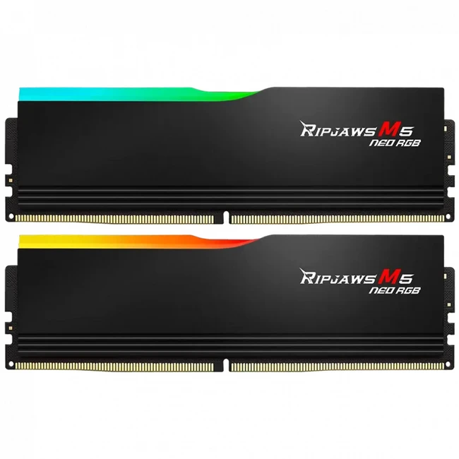ОЗУ G.Skill Ripjaws M5 Neo RGB F5-6400J3240G16GX2-RM5NRK (DIMM, DDR5, 32 Гб (2 х 16 Гб), 6400 МГц)