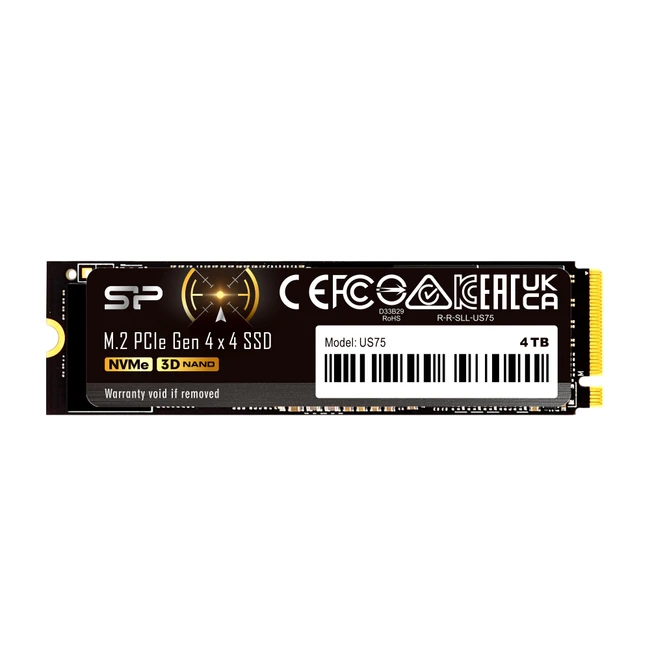 Внутренний жесткий диск Silicon Power SP04KGBP44US7505 (SSD (твердотельные), 4 ТБ, M.2, PCIe)
