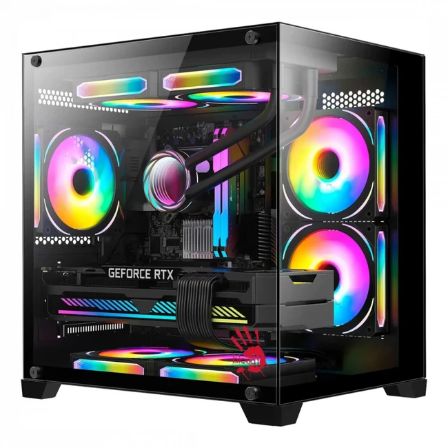 Корпус Bloody BD-CC105 Black BD-CC105-BK (Игровые, Mini-Tower)