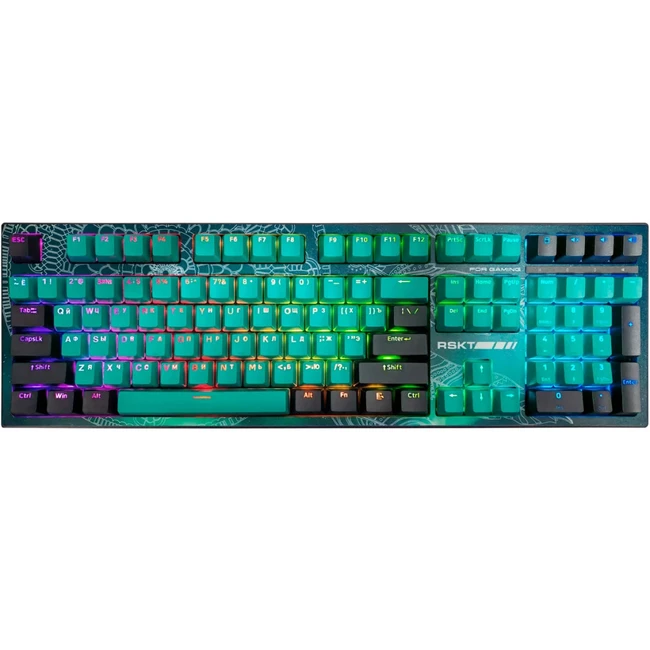 Клавиатура Raskat KM002 UV Green KM002-UV-GREEN (Проводная, USB)