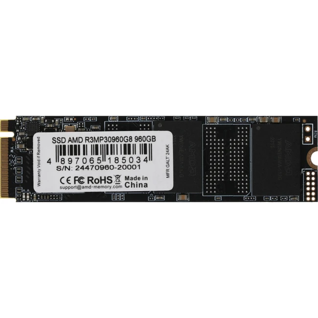 Внутренний жесткий диск AMD R3MP30960G8 (SSD (твердотельные), 960 ГБ, M.2, PCIe)