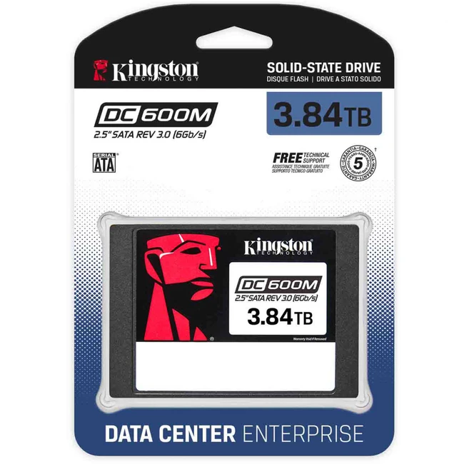 Внутренний накопитель Kingston DC600M SEDC600M/3480G (SSD (твердотельные), 3480 ГБ, 2.5 дюйма, SATA)