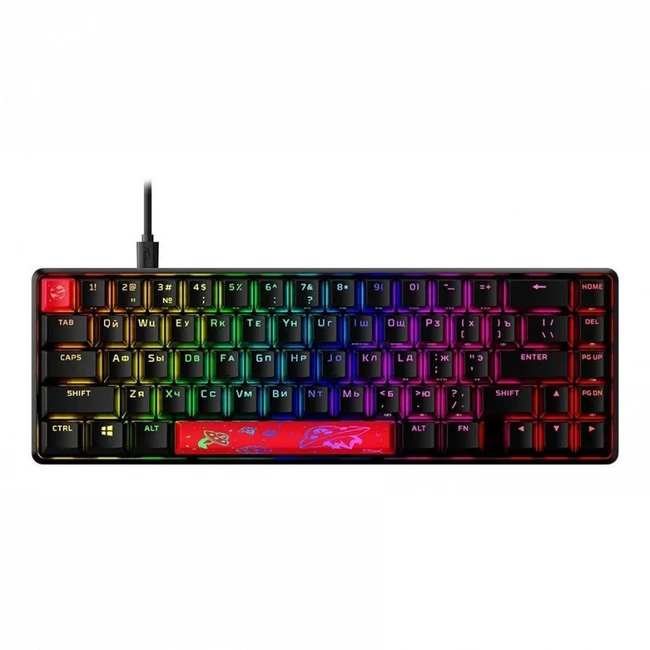 Клавиатура HyperX Alloy Origins 65 Aqua 56R64AA (Проводная, USB)