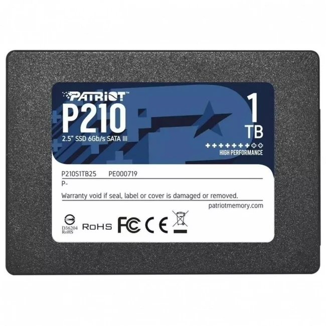 Внутренний жесткий диск Patriot P210 (SSD (твердотельные), 1 ТБ, 2.5 дюйма, SATA)