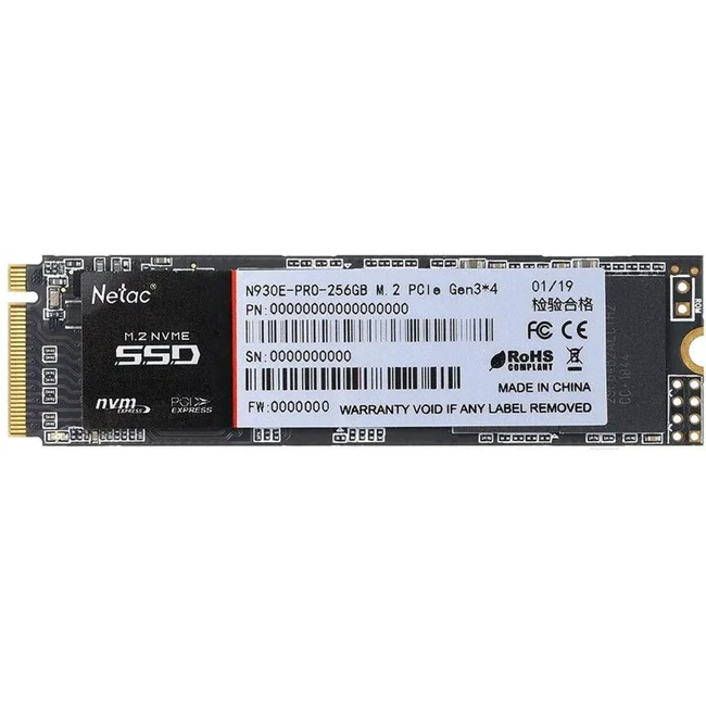 Внутренний жесткий диск Netac N930E Pro 256gb (SSD (твердотельные), 256 ГБ, M.2, PCIe)