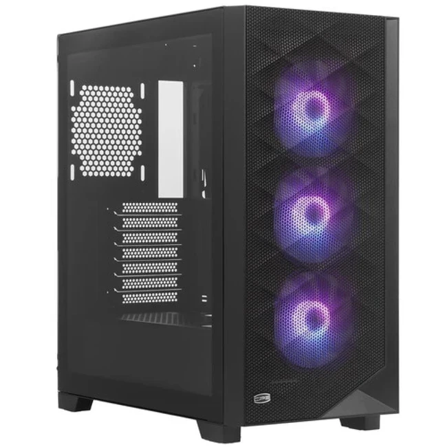 Корпус PCcooler C3D510 BK ARGB C3D510-BKP3-GL (Игровые, Mid-Tower)