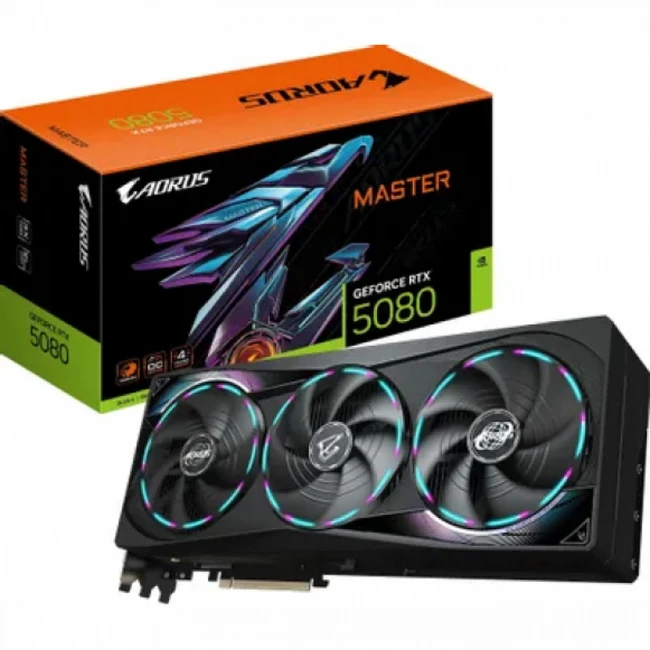 Видеокарта Gigabyte GeForce RTX 5080 AORUS MASTER GV-N5080AORUS M-16GD 1.0 (16 ГБ)