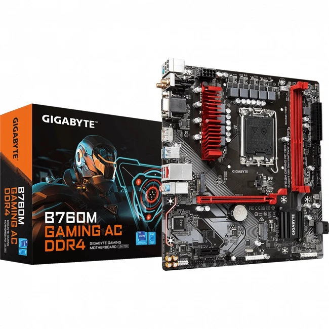 Материнская плата Gigabyte B760M GAMING AC DDR4 B760M GAMING AC DDR4 1.2 (Micro-ATX, LGA 1700)