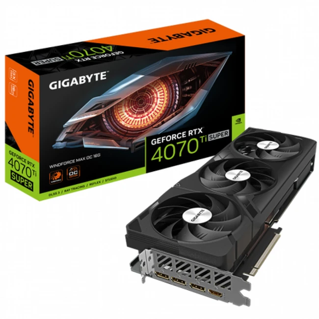 Видеокарта Gigabyte RTX 4070TIS Windforce MAX OC GV-N407TSWF3MAX OC-16GD 1.0 (16 ГБ)
