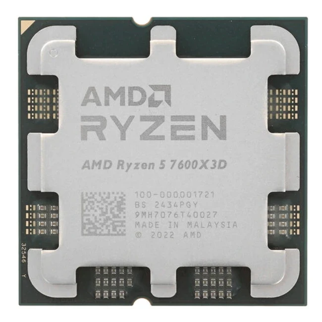 Процессор AMD Ryzen 5 7600X3D OEM AM5 Ryzen 5 7600X3D OEM (6, 4.1 ГГц, 96 МБ, OEM)