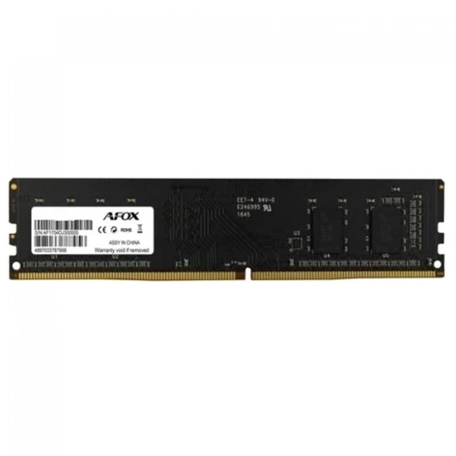 ОЗУ AFOX DDR4 DIMM 8GB AFLD48FH1P/AFLD48FH2P/AFLD48FS1P (DIMM, DDR4, 8 Гб, 2666 МГц)
