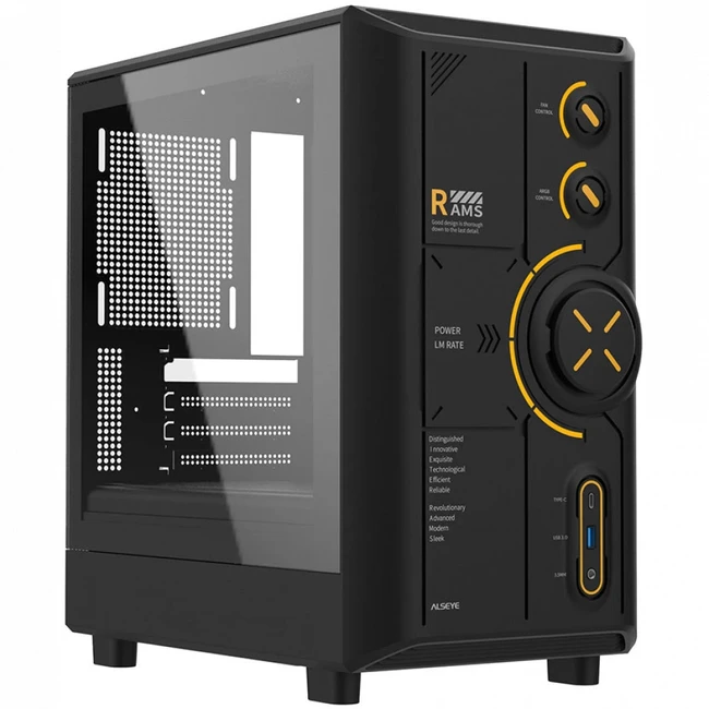 Корпус ALSEYE RAMS 2.0 240 Black AS.07.0213 (Игровые, Mini-Tower)