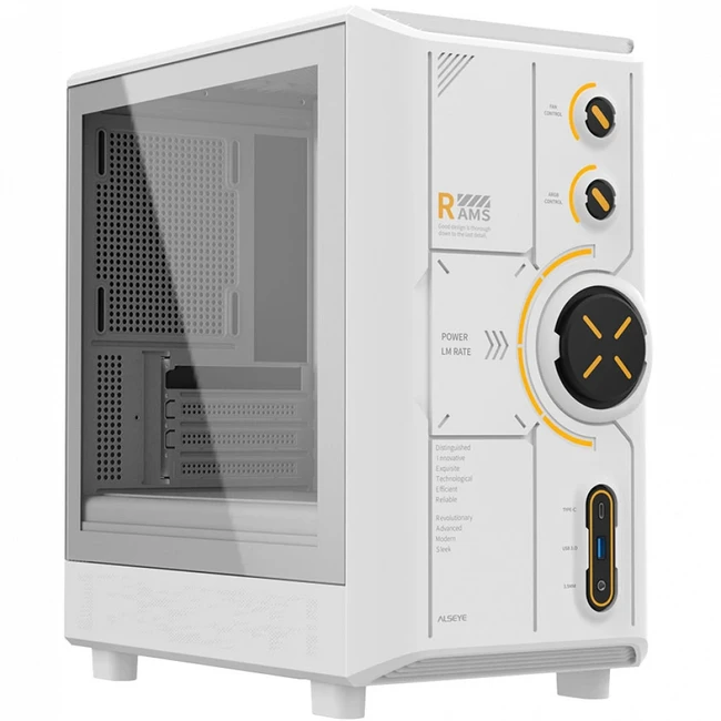 Корпус ALSEYE RAMS 2.0 240 White AS.07.0214 (Игровые, Mini-Tower)