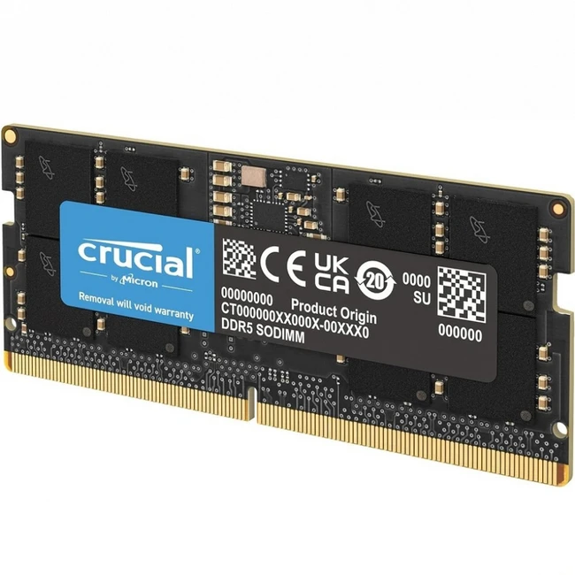 ОЗУ Crucial Laptop DDR5 SODIMM 32Gb 5600Mhz CT32G56C46S5 SO-DIMM, DDR5, 32 Гб, 5600 МГц