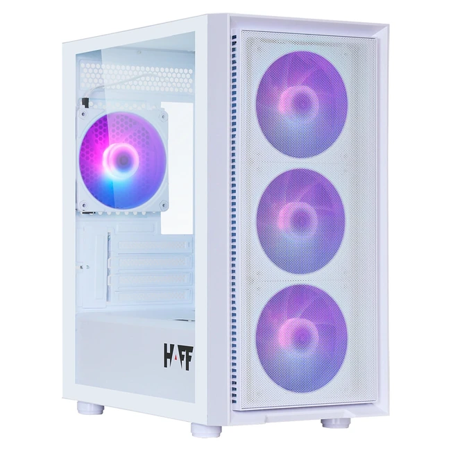 Корпус HAFF Flash MATX White (Игровые, Mini-Tower)