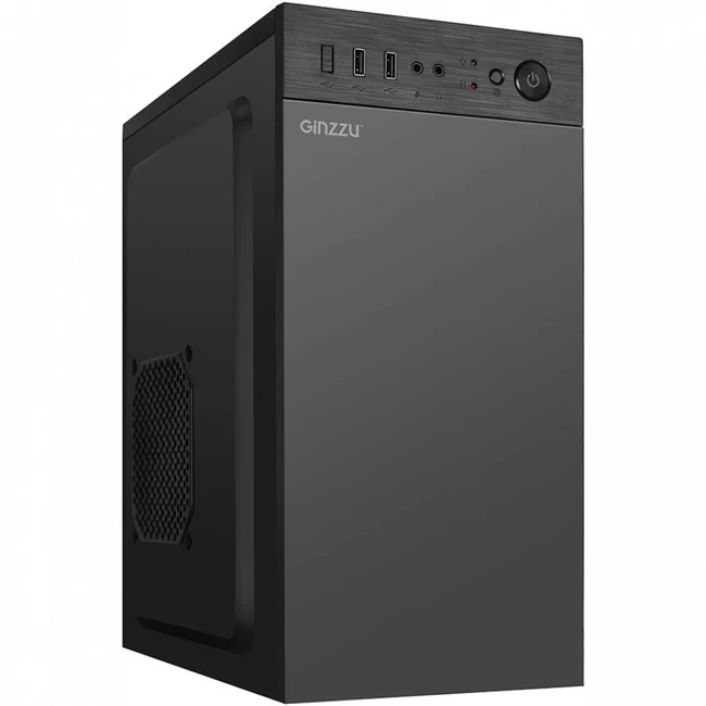 Корпус Ginzzu B400 Black (Бюджетные, Mini-Tower)