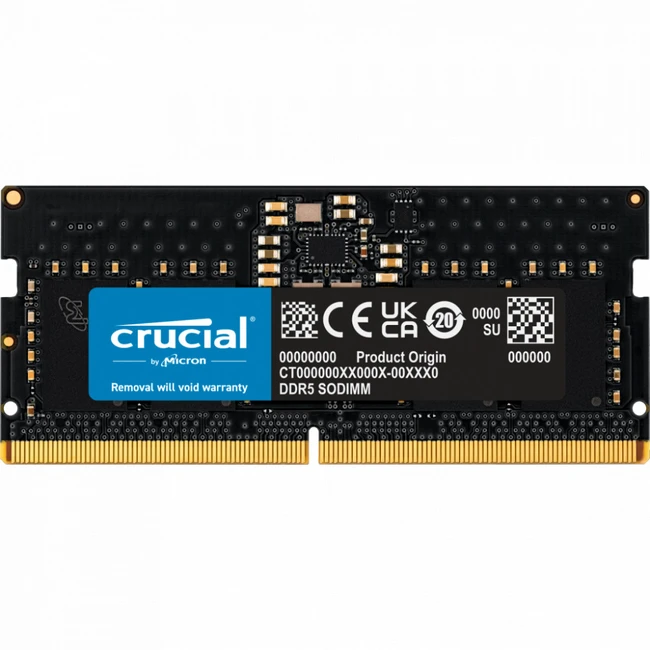 ОЗУ Crucial CT8G56C46S5 DIMM, DDR5, 8 Гб, 5200 МГц