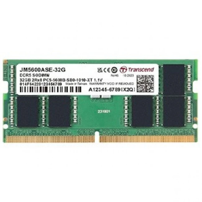 ОЗУ Transcend JM5600ASE-32G DIMM, DDR5, 32 Гб, 5600 МГц