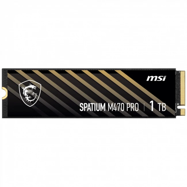 Внутренний жесткий диск MSI SPATIUM M470 PRO PCIE4.0 NVME M.2 1TB (SSD (твердотельные), 1 ТБ, M.2, PCIe)