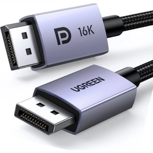 Кабель интерфейсный UGREEN DP118 DisplayPort 16K Cable 2m 15384 (Display порт - Display порт)