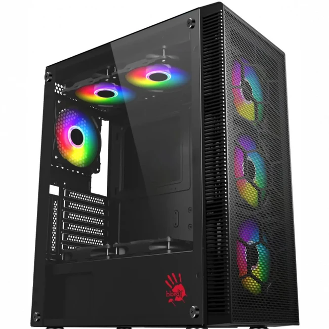 Корпус Bloody BD-CC115 Black BD-CC115-BK Игровые, Mid-Tower