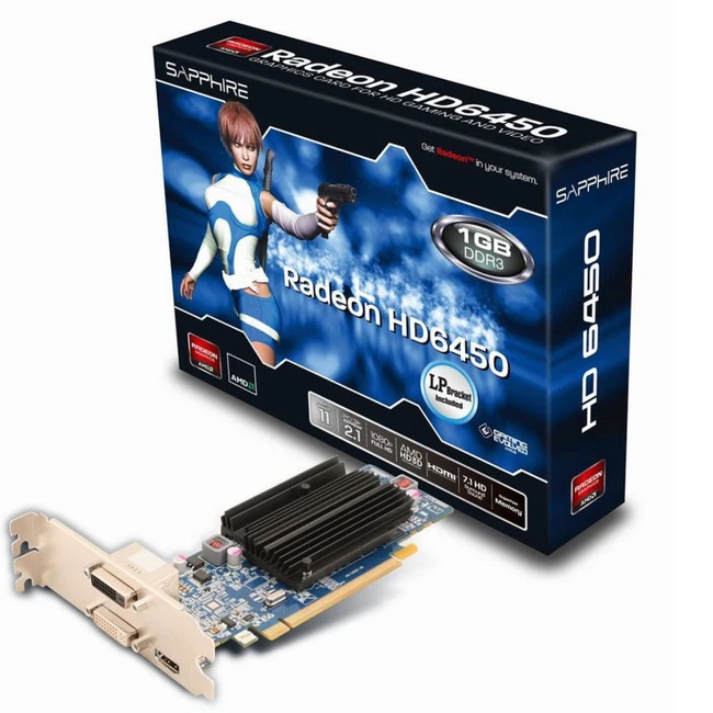 Видеокарта Sapphire HD6450 11190-02-20G (1 ГБ)